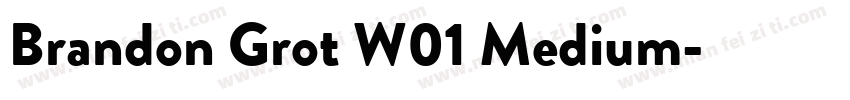 Brandon Grot W01 Medium字体转换